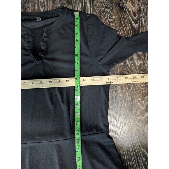 Talbots Dress Black M Petite Classic Stretchy Midi Career Party Elegant 152 - Picture 6 of 6